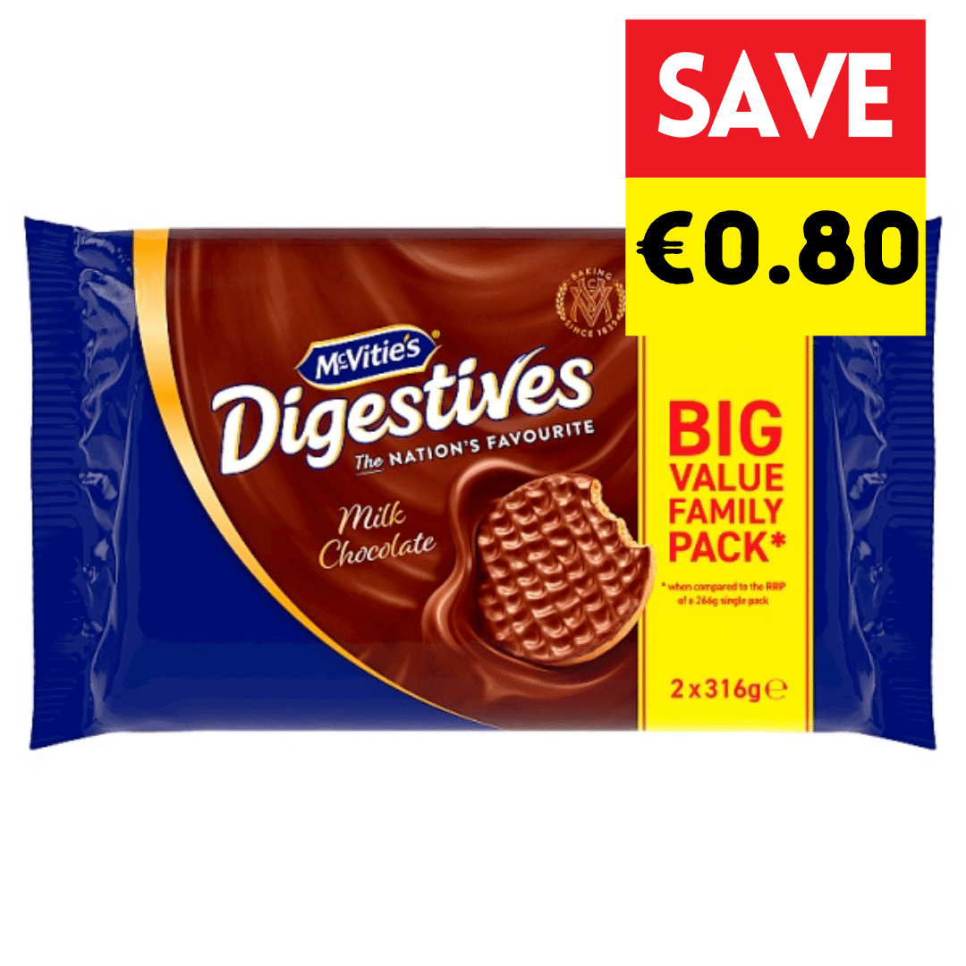 McVitie's Digestives Milk Chocolate Biscuits Twin Pack (632 G) – Lots ...