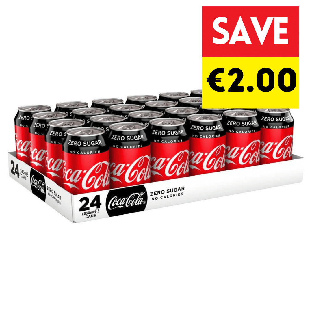 Coke Zero 330ml 24pk Cans