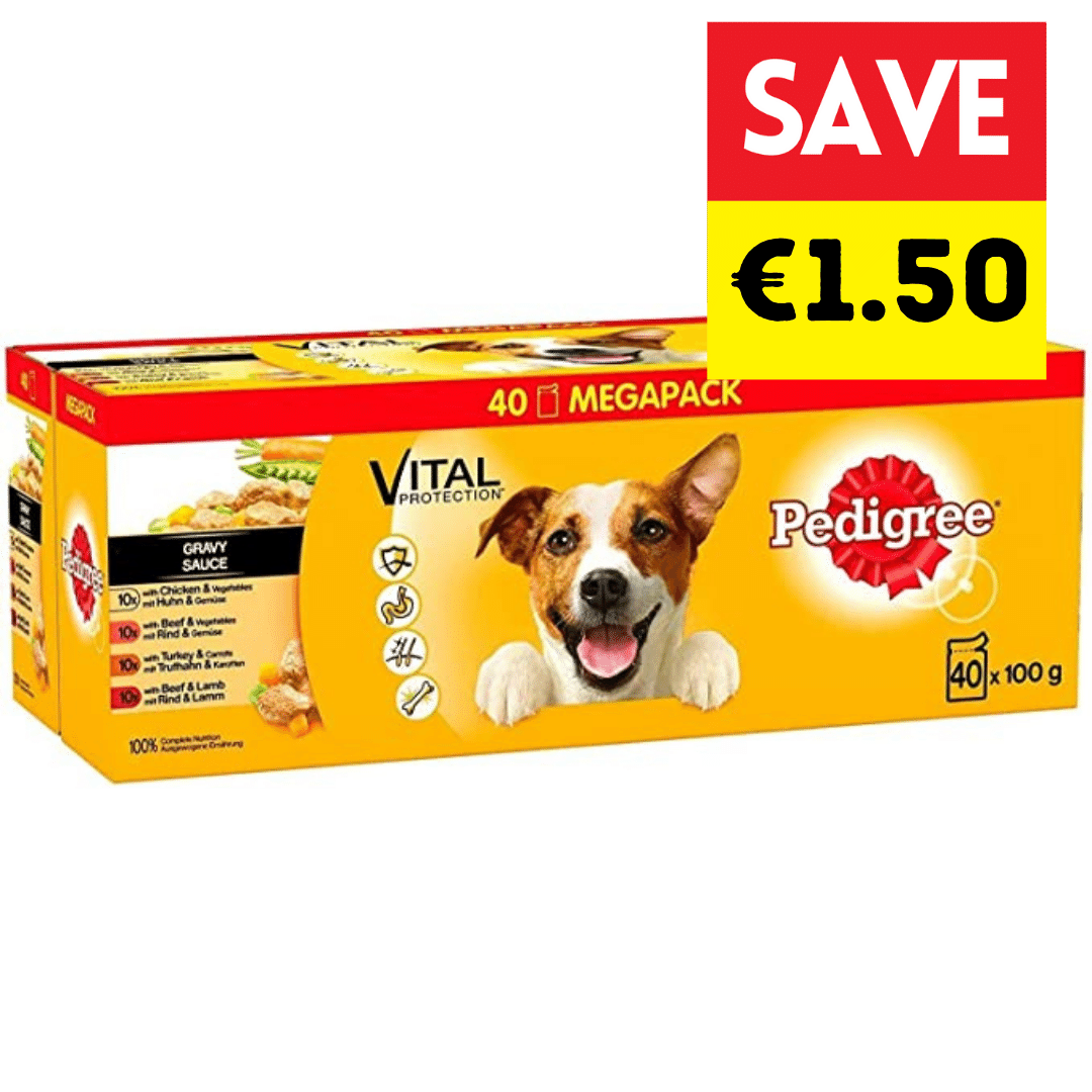 Pedigree Variety Pouch in Gravy 40 X 100g